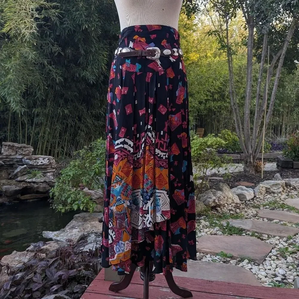 Vintage 90s Western Rodeo Skirt 28